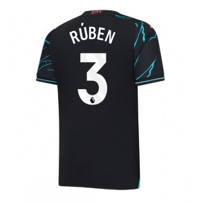 Manchester City Ruben Dias #3 Tredje trøje 2023-24 Kort ærmer